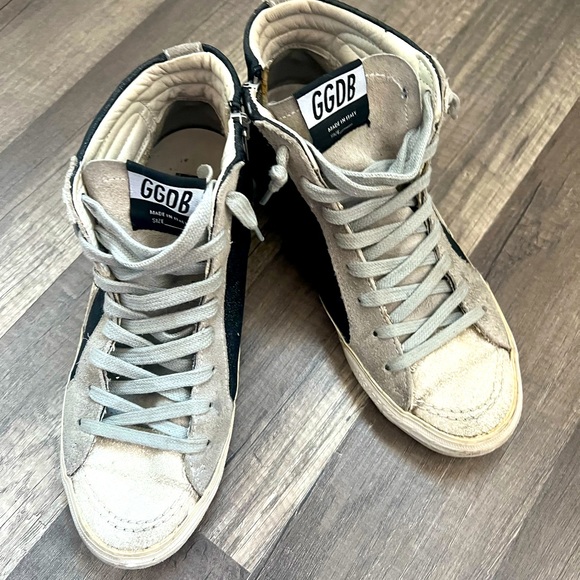 Golden Goose Shoes - Golden Goose distressed high top sneaker size 37 runs large